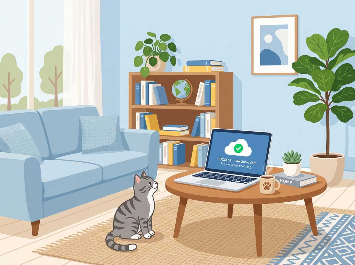 Upload a photo of a lump on your cat to PawCheck for AI analysis