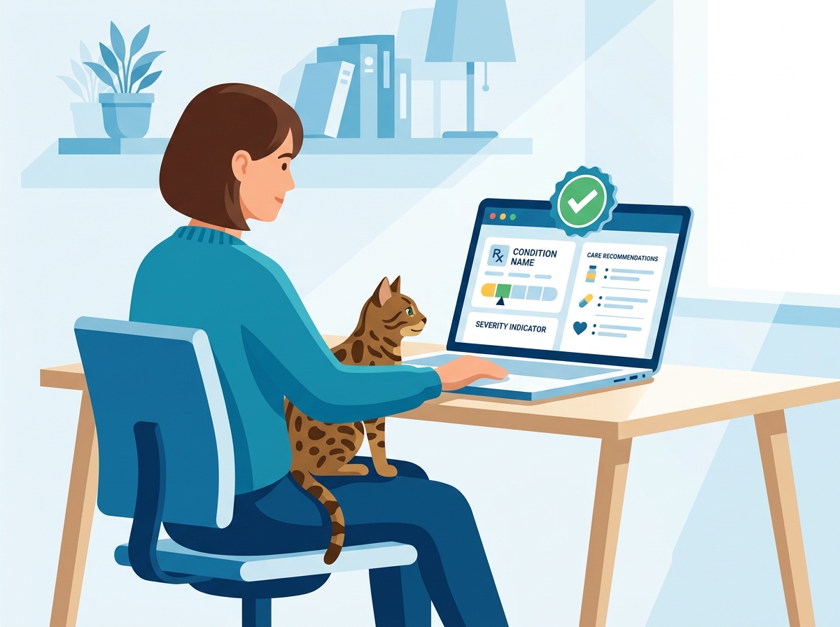 Detailed AI health report for cat nose analysis