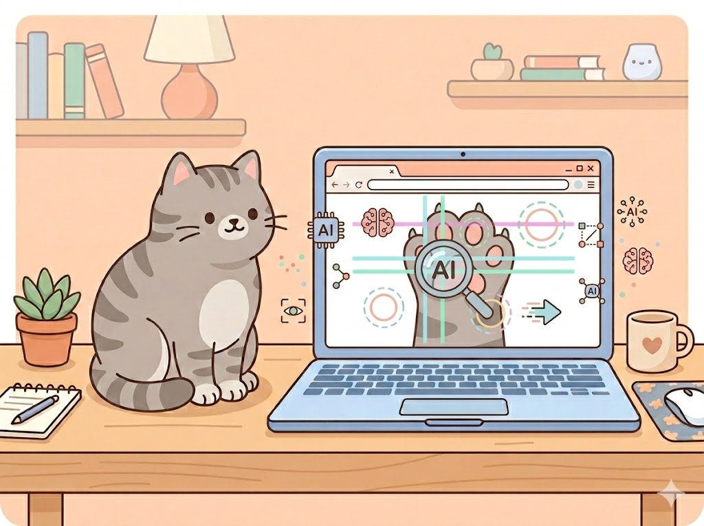 AI analyzing cat paw photo for pillow foot, infection, and injury