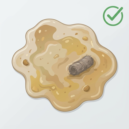 Good example: close-up photo showing vomit contents and consistency