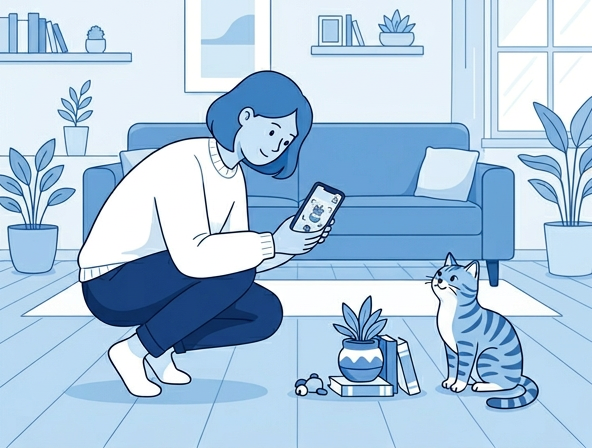 Upload a cat vomit photo to PawCheck for AI analysis