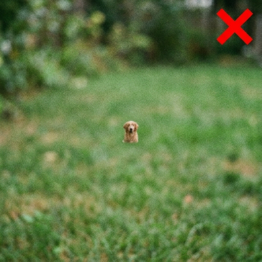 Bad example: photo taken too far away to see nose details