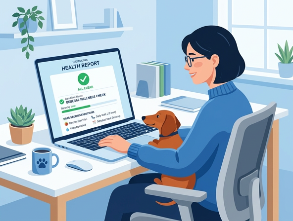 Detailed AI health report for dog nose analysis