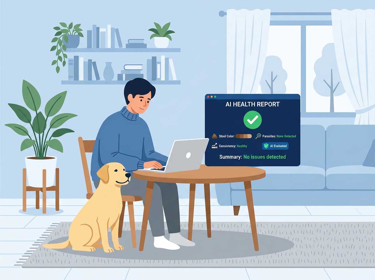 Detailed AI health report for dog poop analysis