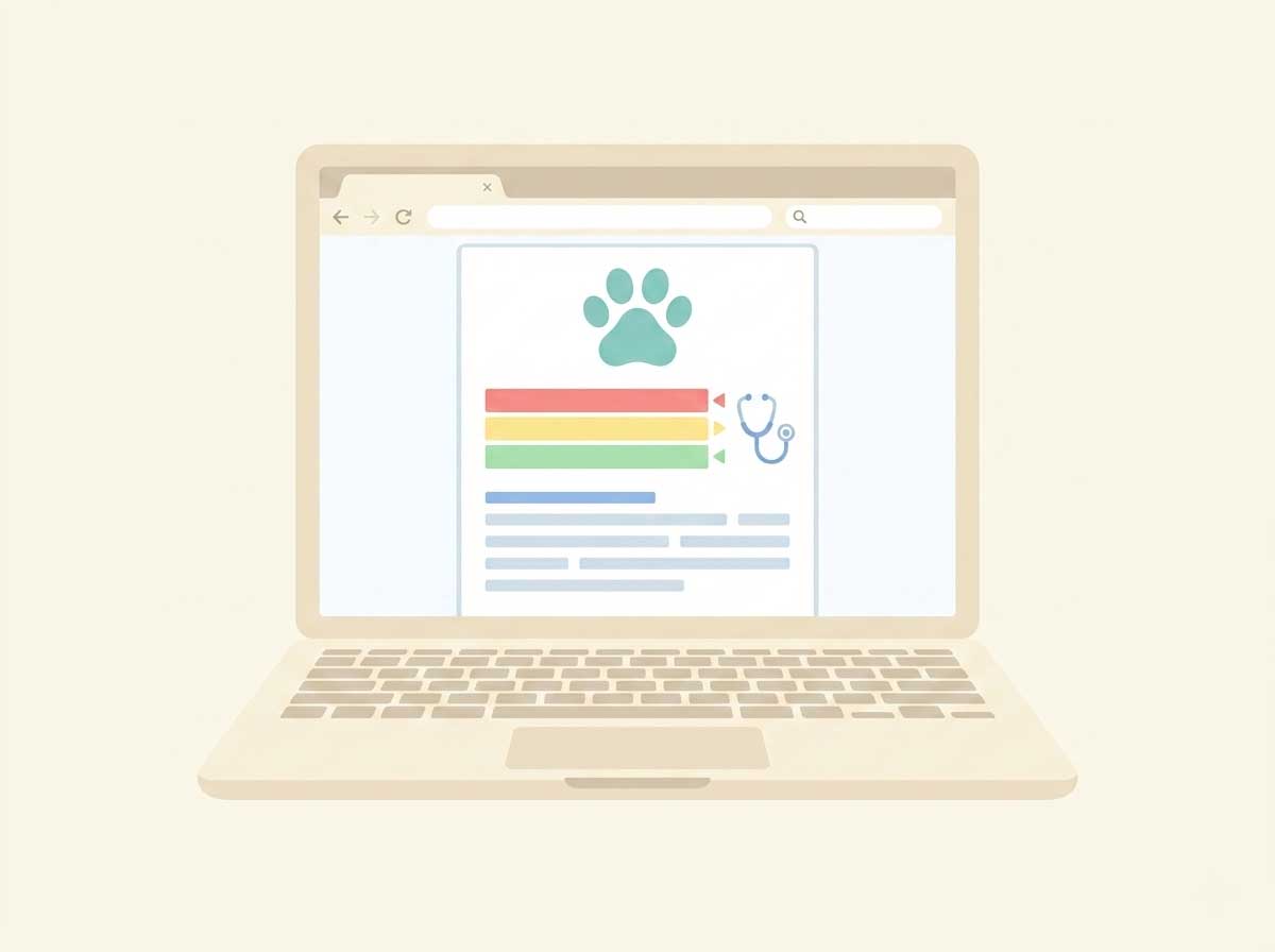 Detailed AI health report for dog urine analysis