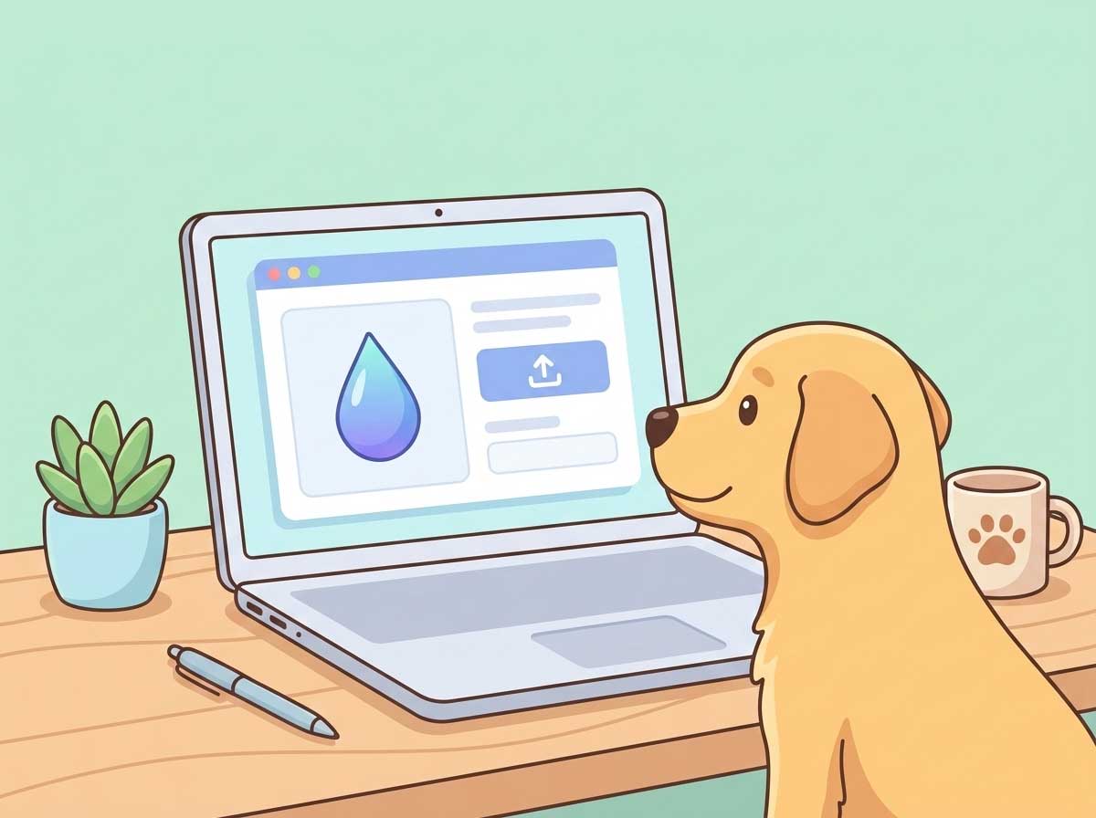 Upload a photo of dog urine on white paper for AI color analysis