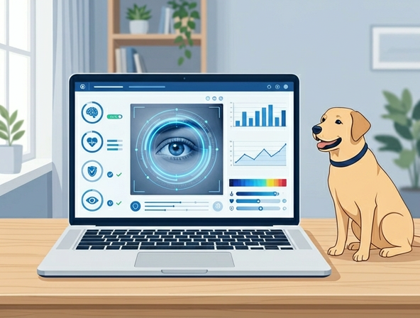 AI analyzing dog vomit photo for health conditions