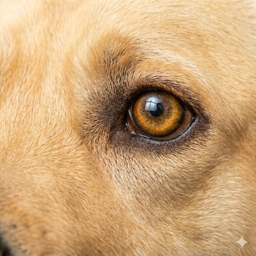 Good example: clear close-up pet eye photo